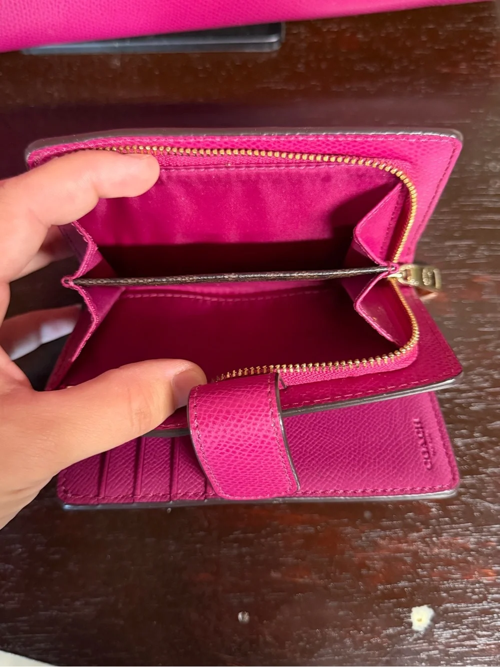 Coach Christie Carryall in Crossgrain Leather Matching Wallet